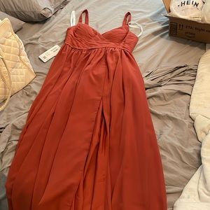 Azazie Chanel - Terracotta